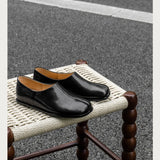 KYLETHOMASW  -  Tabi Shoes New Ladies Style Split Toe Flat Shoes Genuine Leather Designer Style Fashionable Loafers Women's Casual Shoes