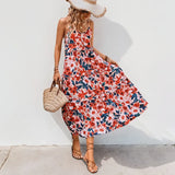 KYLETHOMASW  -  Summer Dress Women New Summer Vacation Dresses Floral Print Women Clothing Beach Dress Sexy m