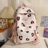 KYLETHOMASW  -  Women Students Y2k Aesthetic Heart Printing Backpack Fashion All Match High-capacity Schoolbags Korean Kawaii Casual Backpacks