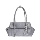 KYLETHOMASW  -  Women's PU Leather Rivet Star Handbag Sweet Cool Niche Aesthetic Daily Street Shoulder Tote Bag New Handbags and Purses