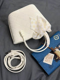 KYLETHOMASW  -  Retro White Handle Messenger Bag Women Silk Ribbon chic Large Capacity Bucket Bag Ladies Casual Crossbody Bags Aesthetic