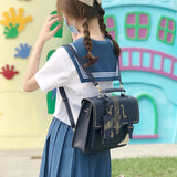 KIylethomasw Harajuku Kawaii Handbag Women Harajuku Lolita Briefcase Backpack Jk Student Bag Japanese Shoulder Messenger Bags Y2k