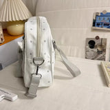 KYLETHOMASW  -  Dot Print Transparent Ita Bag Versatile Crossbady Bolsos Mujer Hand Bags for Woman Square Sac Femme Y2k Bolsas Zipper Bolso