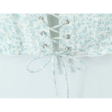 KYLETHOMASW  -  Vintage Floral Print Holiday Sexy Sweet Camis Women Lacing Up Bandage Back Summer Tops