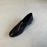 KYLETHOMASW  -  Fashionable Versatile Women's Pumps 2025 Spring Autumn Retro Casual Loafers Men's Round Toe Office Work Shoes Zapatillas