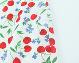KYLETHOMASW  -  Spring and Summer New Product French Cherry Printing V-neck Lace Splicing Neck Strap Connection