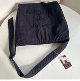 KYLETHOMASW  -  Men and Women Streetwear Travel Crossbody Bags Korean Letter Embroidery Y2k Handbags Trendy Casual All Match Shoulder Bag Women