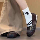 KYLETHOMASW  -  Autumn New Woman Causal Shoes Fashion Korean Style Soft Bottom Anti-slippery Versatile Princess Trend Catwalk Single Shoes