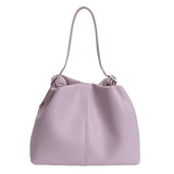 KYLETHOMASW  -  Women's Leather Drawstring Bucket Bag Minimalist Sweet Aesthetic Daily Crossbody Shoulder Bag Handbags and Purses