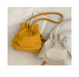 KYLETHOMASW  -  Korean Drawstring Women New Cloud Bag Versatile Single Shoulder Crossbody Bucket Bags