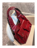 KYLETHOMASW  -  Leopard Print Leather Underarm Bag Fashionable with Multiple Pockets Folding Texture Handbag