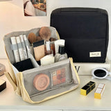 KYLETHOMASW  -  Pen Bag Vertical Makeup Bag Pencil Case Partitioned Skincare Storage Bag Multifunctional Makeup Brush Storage Cosmetic Bag