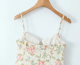 KYLETHOMASW  -  Summer dress women evening party mini dresses elegant floral bodycon dress korean fashion ruffle Cami dress backless