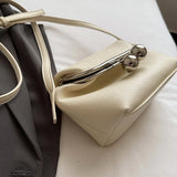 KYLETHOMASW  -  Women's Small PU Leather Clasp Crossbody Bag Retro Daily Dating Party Shoulder Bags New Trend Solid Handbags and Purses
