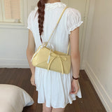 KYLETHOMASW  -  Women's Small PU Leather Shoulder Bag New Trend Solid Color Underarm Tote Bag Female Fashion Sweet Casual Dating Handbags