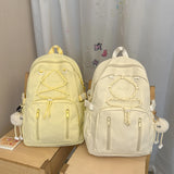 KYLETHOMASW  -  Women's Large Capacity Drawstring Backpack Female Fresh Aesthetic Daily School Book Bag New Fashion Trend Back Pack