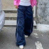 KYLETHOMASW  -  Y2K Vintage Women's Baggy Sweatpants Low Rise Loose Casual Pants Elastic Waist Streetwear Aesthetic Straight Leg Trousers Fall