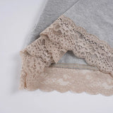 KYLETHOMASW  -  Spring/autumn Sweet Slim Lace Patchwork Basic All Match Slight Strech Knitted Camis