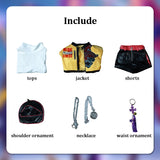 KYLETHOMASW  -  Rumi Mira Zoey Cosplay KPop Cosplay Costume Wig HUNTR/X Uniform Women Suit Dress Halloween Party Role Playing Outfits