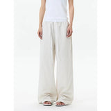 KYLETHOMASW  -  Women White Stripe Baggy Wide Leg Pants Japanese 2000s Y2k Vintage High Waist Straight Pants Casual Long Trousers Clothes
