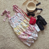 KYLETHOMASW  -  Floral Tiered Tie-Strap Mini Dress for women cute summer dresses new feminine babydoll dress sexy party dress