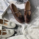 KYLETHOMASW  -  Fashion Pointed Toe Buckle Strap Flat Shoes 2025 Roman Retro Solid Color Casual Shallow Mouth Flats Comfy Soft Women Flat Shoes