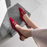 KYLETHOMASW  -  Designer Summer Cover Toe Women Sandals Fashion Butterfly-knot Dress Shoes Women's Low Heel Stripper Party Sandalias