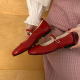 KYLETHOMASW  -  New Summer Spring Fashion Buckle Strap Women Mary Janes Flats Shoes Casual Female Round Toe Soft Dress Ladies Flat With  Shoes