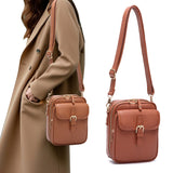 KYLETHOMASW  -  Crossbody Leather Bag Vintage Anti-Theft Shoulder Bag for Women Men