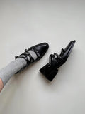 KYLETHOMASW  -  Roman Style Pointed Toe Ladies Shoes 2025 Fashion Mid Heels Rivet Women Single Shoes Elegant Versatile Casual Women Shoes