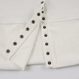 KYLETHOMASW  -  T Shirts Women Long Sleeve V Neck Slim Single Breasted Solid Outwear Tops Female Y2k Fashion Tee Shirt Autumn Casual