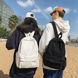 Kylethomasw New Korean Large Capacity Canvas Backpacks Women Kawaii Students Preppy Bag for Teenage Girls Boy School Travel Backpack Bookbag
