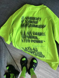 Kylethomasw Green Letter Print T Shirts Women Grunge Streetwear Oversized Tee Short Sleeve Harajuku Y2k Clothes Summmer New Girl Top