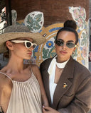 KYLETHOMASW  -  Holiday Dress Women French Lazy Backless Suspender Dress Elegant Khaki Pleated Halter Midi Loose Summer Dress Women