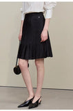 KYLETHOMASW  -  Women High Waist Pleated A Line Mini Skirt Slim Petite Casual College Style Summer Bottoms S 3XL