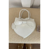 KYLETHOMASW  -  Fashion Sweet Bow Peach Heart Bag Versatile Crossbody Bags Korean Handbag for Women