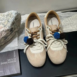 KYLETHOMASW  -  New Retro Women Shoes Luxury Genuine Leather Casual Sneakers for Woman Classic Moral Training Shoes Designer Shoes Zapatos Mujer