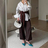 KYLETHOMASW  -  Polka Dot High Waist Trousers Spring and Summer New Commuter Trousers