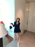 KYLETHOMASW  -  Sweater Dress Women Winter Japanese Fashion V Neck Sweet Slim Knitted Dresses Female Solid Y2k Outfits Y2k Vintage Clothing Chic