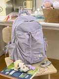 KYLETHOMASW  -  Drawstring Bow Mochila Outdoor Travel Backpack Large Capacity Bag Backpacks Lightweight Mochilas Mujer Student Bolsas Feminina