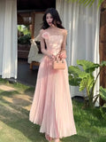 KYLETHOMASW  -  Holiday Style French Sexy Suspender Long Dress Women's High Sense Temperament Sweet High-waist Pendulum Party Maxi Dresses