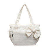 KYLETHOMASW  -  Lightweight Commuting Tote Bag Bow Versatile Shoulder Bags for College Students