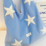 KYLETHOMASW  -  Streetwear Preppy Fashion Women's Handbags All Match Y2k Casual Travel Underarm Bag High-capacity Star Embroidery Shoulder Bags