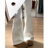 KYLETHOMASW  -  Spring Summer American Style Low Rise Flared Jeans for Women Trendy Slim Fit Extended Length Floor Sweeping Fashion Pants