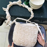 KYLETHOMASW  -  Korean Cute Fashion Chic Handbags Kawaii Fashion Sweet Beading Bags for Women Y2k Aesthetic Luxury Design Shoulder Crossbody Bag