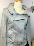 KYLETHOMASW  -  American Retro Gray Hoodie For Women With Vintage Design High-End And Fashionable Versatile Hoodie Temperament Socialite