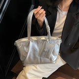 KYLETHOMASW  -  Harajuku Pink Shoulder Bags Women New Trendy Large Capacity Tote Bag Purse Female Leather Y2k Handbag Aesthetic