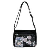 Kylethomasw Japanese High School Girls JK Bag Women Nylon Handbags and Purses Transparent Itabag Women Crosssbody Bags