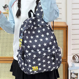 KYLETHOMASW  -  Teen Boys Girls Star Print Backpack New Fashion Large Capacity Casual School Travel Daily Daypack Female Travel Backpacks