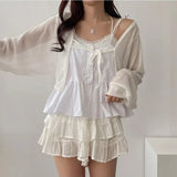 KYLETHOMASW  -  Summer Lace Patchwork Bohemian Women's Tank Tops 2025 New Sleeveless V-neck Sexy Short Vest Shirts for Womens